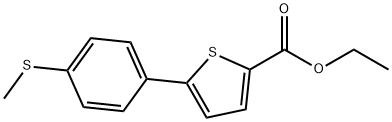 JR-8018, Ethyl 5-(4-(methylthio)phenyl)thiophene-2-carboxylate, 97% Structural