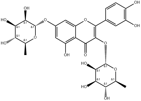 Quercetin 3,7-di-O-rhamnoside Structural