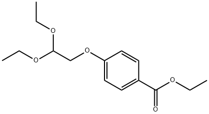 Benzoic acid, 4-(2,2-diethoxyethoxy)-, ethyl ester Structural