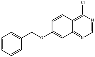 Quinazoline, 4-chloro-7-(phenylmethoxy)- Structural