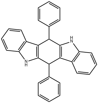 Indolo[3,2-b]carbazole, 5,6,11,12-tetrahydro-6,12-diphenyl- Structural