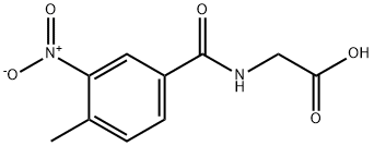 Glycine, N-(4-methyl-3-nitrobenzoyl)- Structural