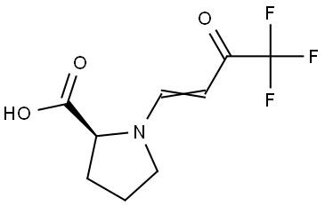 L-Proline, 1-(4,4,4-trifluoro-3-oxo-1-buten-1-yl)- Structural