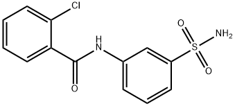Benzamide, N-[3-(aminosulfonyl)phenyl]-2-chloro- Structural