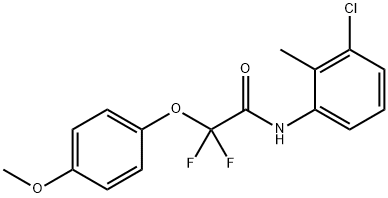Acetamide, N-(3-chloro-2-methylphenyl)-2,2-difluoro-2-(4-methoxyphenoxy)- Structural
