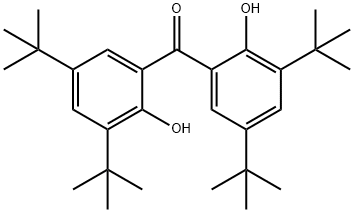 Bis[3,5-bis(1,1-dimethylethyl)-2-hydroxyphenyl]methanone Structural