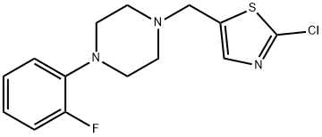 Piperazine, 1-[(2-chloro-5-thiazolyl)methyl]-4-(2-fluorophenyl)- Structural