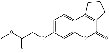 Acetic acid, 2-[(1,2,3,4-tetrahydro-4-oxocyclopenta[c][1]benzopyran-7-yl)oxy]-, methyl ester Structural