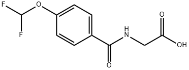 Glycine, N-[4-(difluoromethoxy)benzoyl]- Structural