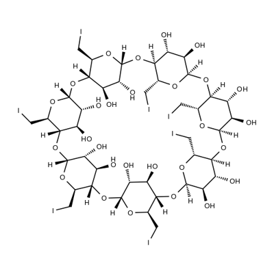 HEPTAKIS-6-IODO-6-DEOXY-BETA-CYCLODEXTRIN Structural