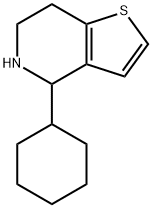 Thieno[3,2-c]pyridine, 4-cyclohexyl-4,5,6,7-tetrahydro- Structural