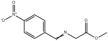 Glycine, N-[(4-nitrophenyl)methylene]-, methyl ester Structural