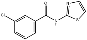 Benzamide, 3-chloro-N-2-thiazolyl- Structural