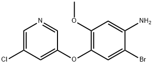 Benzenamine, 2-bromo-4-[(5-chloro-3-pyridinyl)oxy]-5-methoxy- Structural