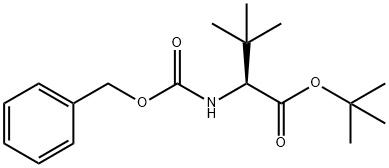 L-Valine, 3-methyl-N-[(phenylmethoxy)carbonyl]-, 1,1-dimethylethyl ester Structural