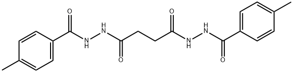 N'1,N'4-bis(4-methylbenzoyl)succinohydrazide Structural
