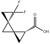 Dispiro[2.0.2.1]heptane-1-carboxylic acid, 5,5-difluoro-, (1R,3S,4R)- Structural