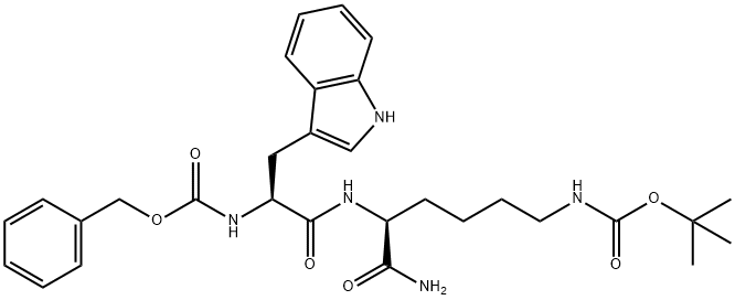 tert-butyl N-[(5S)-6-amino-5-[[(2S)-3-(1H-indol-3-yl)-2-(phenylmethoxycarbonylamino)propanoyl]amino]-6-oxohexyl]carbamate