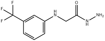 Glycine, N-[3-(trifluoromethyl)phenyl]-, hydrazide Structural
