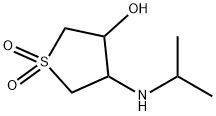 Thiophene-3-ol, tetrahydro-4-[(1-methylethyl)amino]-, 1,1-dioxide Structural