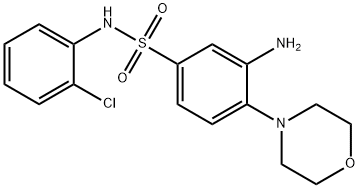 Benzenesulfonamide, 3-amino-N-(2-chlorophenyl)-4-(4-morpholinyl)- Structural
