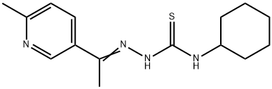 Hydrazinecarbothioamide, N-cyclohexyl-2-[1-(6-methyl-3-pyridinyl)ethylidene]- Structural