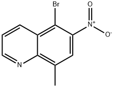 Quinoline, 5-bromo-8-methyl-6-nitro- Structural