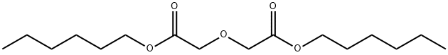 Acetic acid, 2,2'-oxybis-, 1,1'-dihexyl ester Structural
