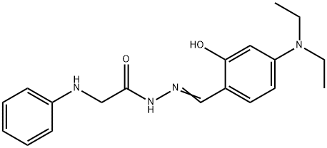 N'-{(E)-[4-(diethylamino)-2-hydroxyphenyl]methylidene}-2-(phenylamino)acetohydrazide (non-preferred name) Structural