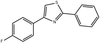 Thiazole, 4-(4-fluorophenyl)-2-phenyl- Structural