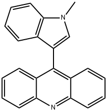 Acridine, 9-(1-methyl-1H-indol-3-yl)- Structural