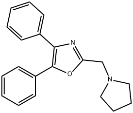 Oxazole, 4,5-diphenyl-2-(1-pyrrolidinylmethyl)- Structural