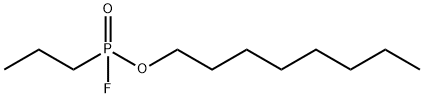 Phosphonofluoridic acid, P-propyl-, octyl ester Structural