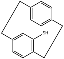 Tricyclo[8.2.2.24,7]hexadeca-4,6,10,12,13,15-hexaene-5-thiol Structural