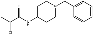 Propanamide, 2-chloro-N-[1-(phenylmethyl)-4-piperidinyl]- Structural