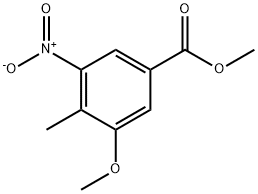 Benzoic acid, 3-methoxy-4-methyl-5-nitro-, methyl ester Structural