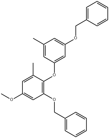 Benzene, 5-methoxy-1-methyl-2-[3-methyl-5-(phenylmethoxy)phenoxy]-3-(phenylmethoxy)- Structural