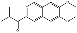 1-?Propanone, 1-?(6,?7-?dimethoxy-?2-?naphthalenyl)?-?2-?methyl- Structural