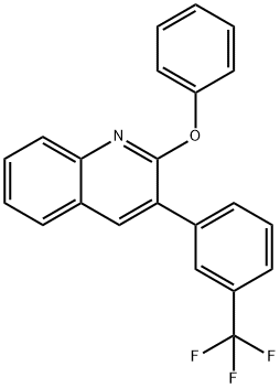 Quinoline, 2-phenoxy-3-[3-(trifluoromethyl)phenyl]- Structural