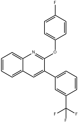 Quinoline, 2-(4-fluorophenoxy)-3-[3-(trifluoromethyl)phenyl]- Structural
