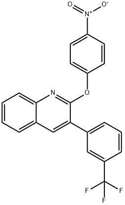 Quinoline, 2-(4-nitrophenoxy)-3-[3-(trifluoromethyl)phenyl]- Structural