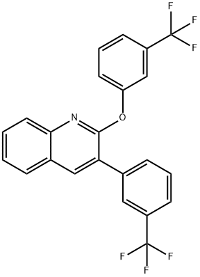 Quinoline, 2-[3-(trifluoromethyl)phenoxy]-3-[3-(trifluoromethyl)phenyl]- Structural