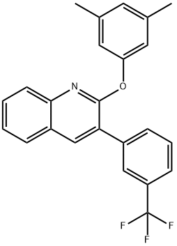 Quinoline, 2-(3,5-dimethylphenoxy)-3-[3-(trifluoromethyl)phenyl]- Structural
