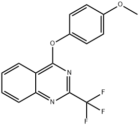 Quinazoline, 4-(4-methoxyphenoxy)-2-(trifluoromethyl)- Structural