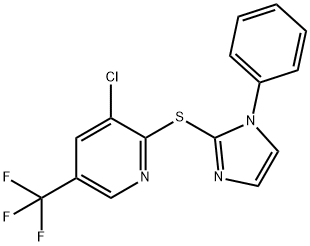 Pyridine, 3-chloro-2-[(1-phenyl-1H-imidazol-2-yl)thio]-5-(trifluoromethyl)- Structural