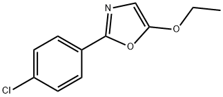 Oxazole, 2-(4-chlorophenyl)-5-ethoxy- Structural