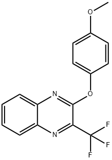 Quinoxaline, 2-(4-methoxyphenoxy)-3-(trifluoromethyl)- Structural