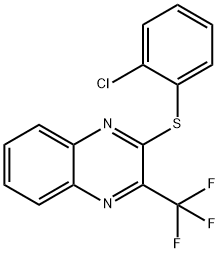 Quinoxaline, 2-[(2-chlorophenyl)thio]-3-(trifluoromethyl)- Structural