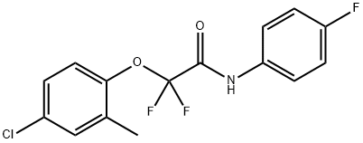 Acetamide, 2-(4-chloro-2-methylphenoxy)-2,2-difluoro-N-(4-fluorophenyl)- Structural
