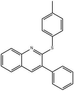 Quinoline, 2-[(4-methylphenyl)thio]-3-phenyl- Structural